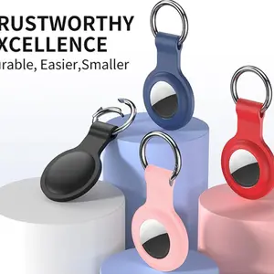 4-Pack&2-pack Airtag Protective Case, Pet Tracker Cover, Anti-Loss Keychain Holder, Suitable for Airtag, Durable & Secure Design