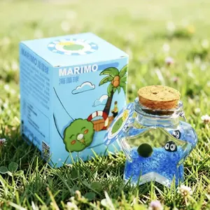 Healing Pet Marimo Micro-Landscape - Craft Your Peaceful Wishing Bottle, A Self-Sustaining Closed Habitat & Soothing Desk Companion for Low-Light Spaces (Includes LIVELY Moss Ball Pet)