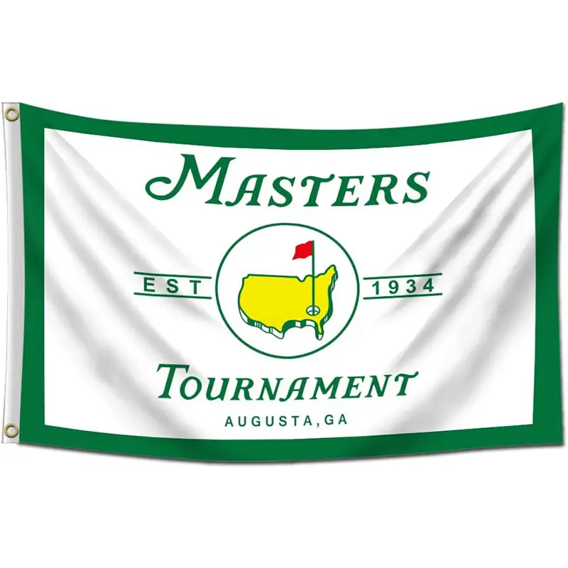 Masters Tournament Golf 3x5 Ft Flag with 4 Brass Grommets for Man Cave Wall Indoor Outdoor Room Decoration Bedroom College Dorm and Garage Banner