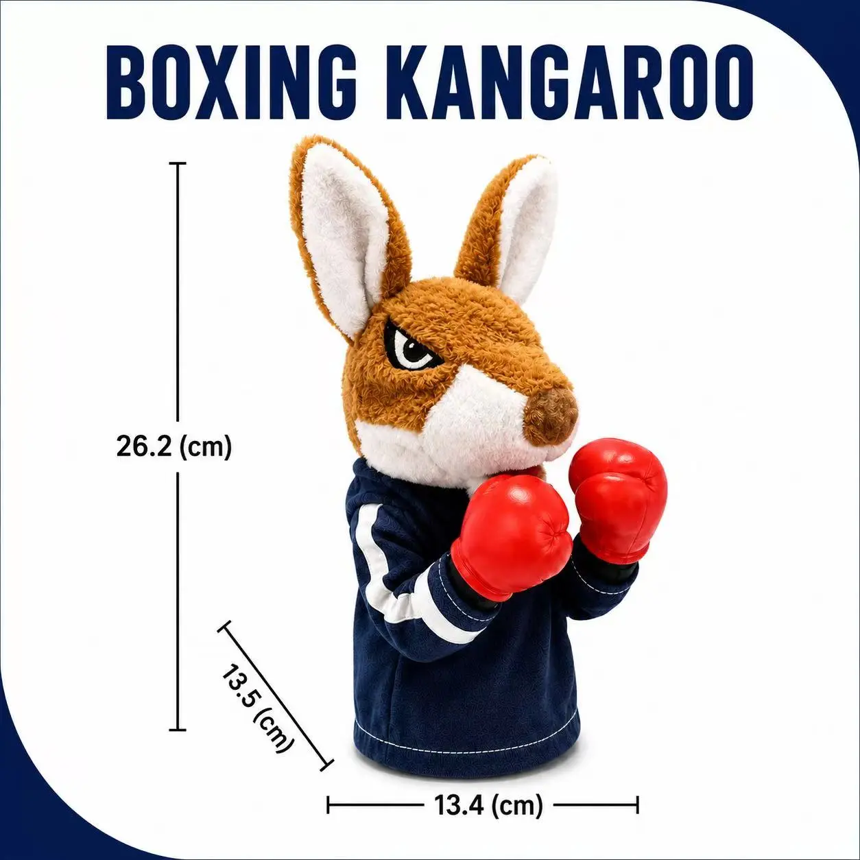 Kangaroo Creative Funny Plush Stress Reliever - Unisex Quirky Finger Toy for Office Interaction, Parent-Child Activity
