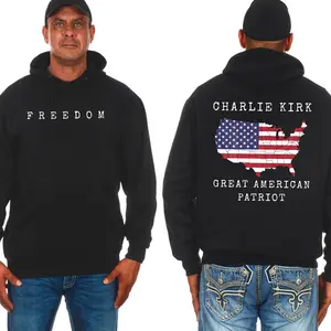 Great Amreican Patriot Charlie Kirk Freedom Hoodie, Charlie Kirk Memorial Tee, Unisex Tee, Trending Graphic Tee