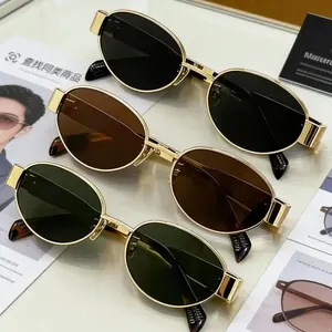 3-Pack Women’s Metal Frame Oval Sunglasses, Trendy Y2K Aesthetic Fashion Shades, Lightweight & Comfortable Design with UV Protection, Perfect for Daily Wear, Beach, Vacation & Street Style Outfits