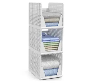 Sorbus Shelf Organizer - Closet Organizer 3 Pack Extra Large