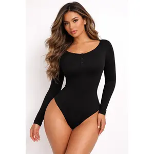 Control Sculpt Bodysuit - Breathable Comfortable Material with High-Elastic Abdomen Fabric for All-Day Wear & Breast Support