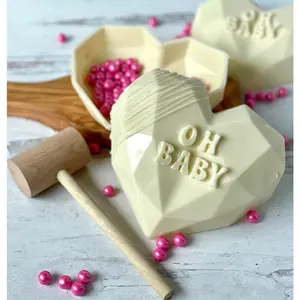 Breakable Chocolate Heart for Gender Reveal (OH Baby)
