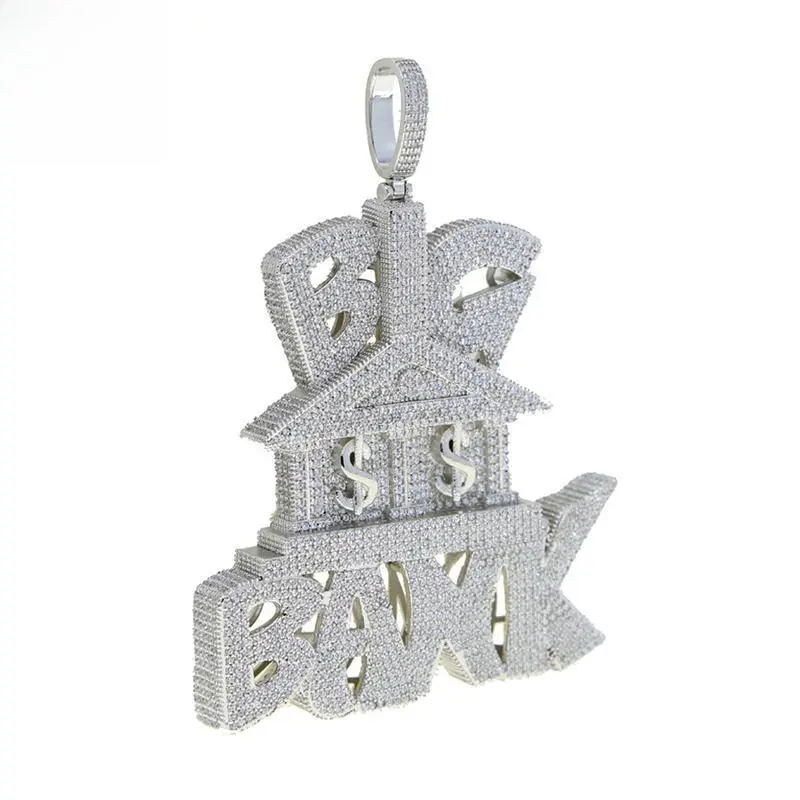 Full Diamond Hip-Hop English Letter Pendant Exaggerated Personality Men's Necklace Hip-Hop Rap Trendy Accessory Full Diamond Hip-Hop English Letter Pendant Exaggerated Personality Men's Necklace Hip-Hop Rap Trendy Accessory