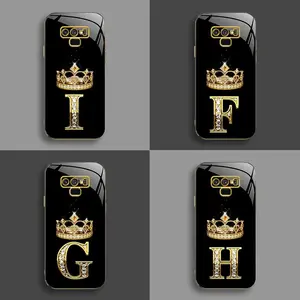 Suitable for [Galaxy Note9] New high-end crown electroplated gold edge mobile phone case new business simple explosion-proof mobile phone case affordable anti-fall anti-fingerprint-888