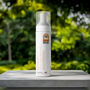 BRNZ 24K Erase – Self-Tan Remover & Skin Reset Mousse – Gentle Cleanser Wipes Away Old Tan for a Fresh Start – Preps Skin for Flawless Reapplication – Lightweight, Vegan, Streak-Free Mousse Foam for Body Care – Cleansing Gentle Enough for Facial Use