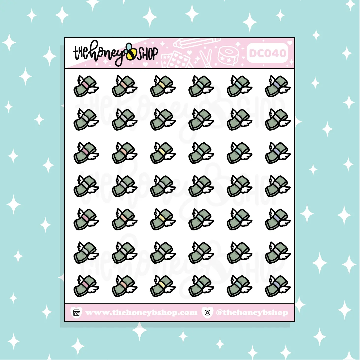 Dollar Bills Icon Doodle Sticker