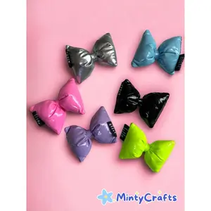 Neon Pleather Bow