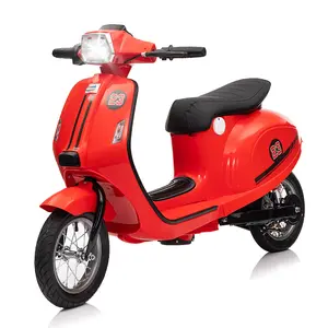 24V 250W Powerful Electric Scooter W/12" Air-Filled Tires,Hand Accelerator & Brake,Dual Rear Suspension,High/Low Speed,MP3 Player with Bluetooth,Slow Start for Safe & Smooth Ride,Recommended age: 8+