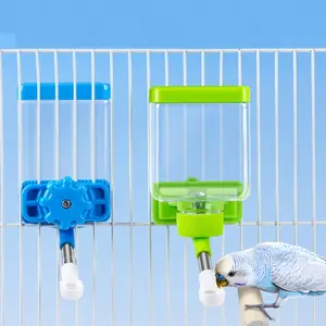Automatic Bird Watering System, Self-Feeding Device for Small Birds, Cage Accessories, Pigeon Feeder, Cage Mounted Feeder, Parrot Feeder, Essential Pet Supplies