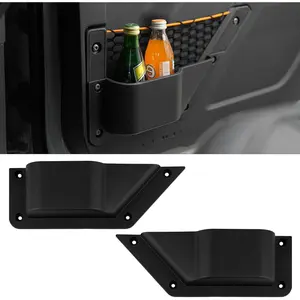 Front Door Storage Pockets Front Door Side Organizer Box Ford Bronco Storage Expansion Interior Accessories, Door Cup Holder, Compatible for Ford Bronco 20