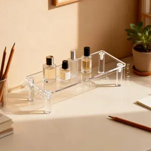 Acrylic Display Stand for Perfume, Cologne Organizer, Display Shelf, 5-Layer Storage Rack and Multi-Function Cup Holder, Decorative Dessert Stand for Parties