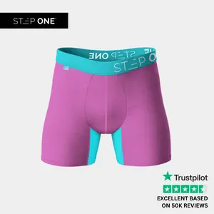 Step One Junior Trunk - Bubble O' Balls, Anti-Chafe, Breathable Bamboo Fabric, UltraGlyde Panels, Hidden Elastic Pouch, Premium Underwear, Athletic Daily wear