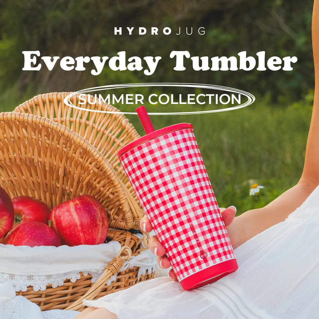 Hydrojug Everyday Tumbler - Double-Wall Vacuum Insulated Flexible Straw Drinkware Bottled