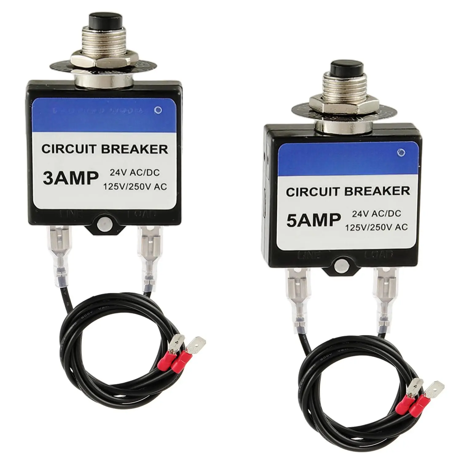 Amp Resettable Fuse Tools Circuit Tester for Circuit Breaker 24V & 125/250V