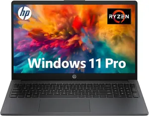 HP Business and Study Laptop 2025 Updated, 15.6" FHD, AMD Ryzen 7 7730U (16GB RAM | 512GB SSD), Numeric Keypad, Webcam, Windows 11 Pro+ Copilot AI, WiFi 6