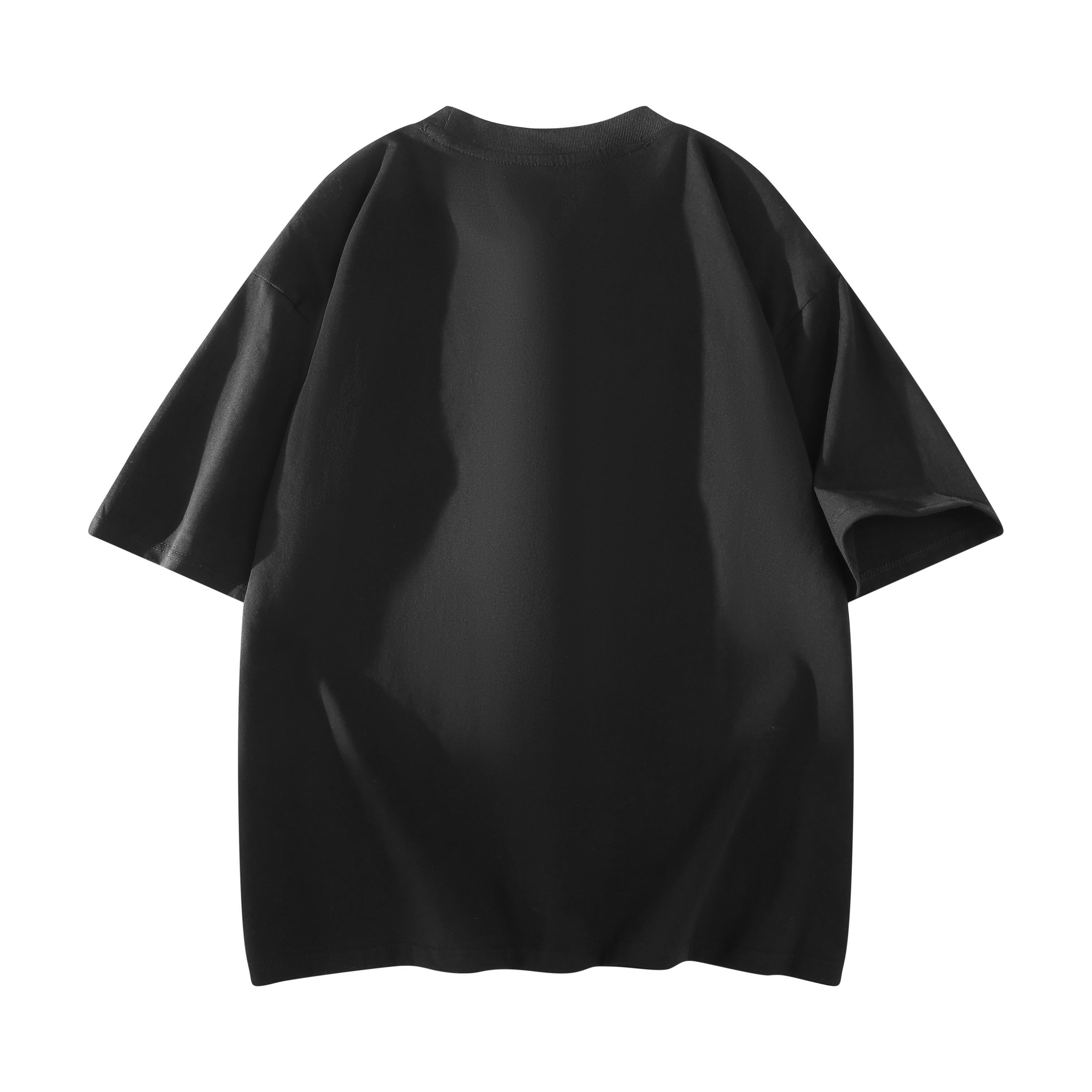 Oversized Plain Crew Neck T-Shirt, Unisex Loose Fit Basic Short Sleeve Tee, Casual Solid Color Minimalist Top For Men Women