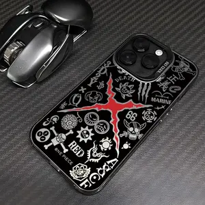 One Anime Z-Zoroes Pieces Phone Case For iphone 17 16 15 14 13 12 11 17Air Plus Pro Promax Samsung Galaxy S26 S25 S24 S23 S22 Silver Hard Cover