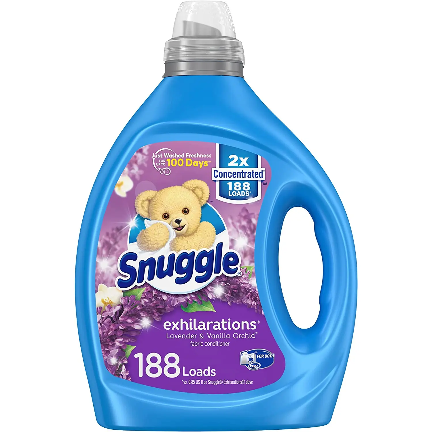 Liquid Fabric Softener, Lavender and Vanilla Orchid, 2X Concentrated, 188 Loads No brand