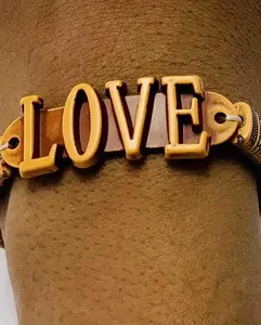 LOVE wood bracelet
