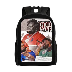 Rod-Wave-Backpacks for Girls, Cute School Backpack, Aesthetic Bookbag for Teens, Lightweight Classic Backpack for Travel, Work, Picnic A-2