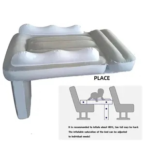Portable Toddler Airplane Bed Baby Child Inflatable Mattress Air Bed Seat Extender Sleeping Mattress For Travel Car Road Trip