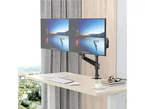Rosewill Dual Monitor Mount, 15 -32 Inch Monitor Mount 2 Monitors, Ergonomic Height Adjustable Screen Mount 2 Monitors Tilt/Swivel/Rotate/Weight Max 19.8 LBS/VESA 75/100 mm