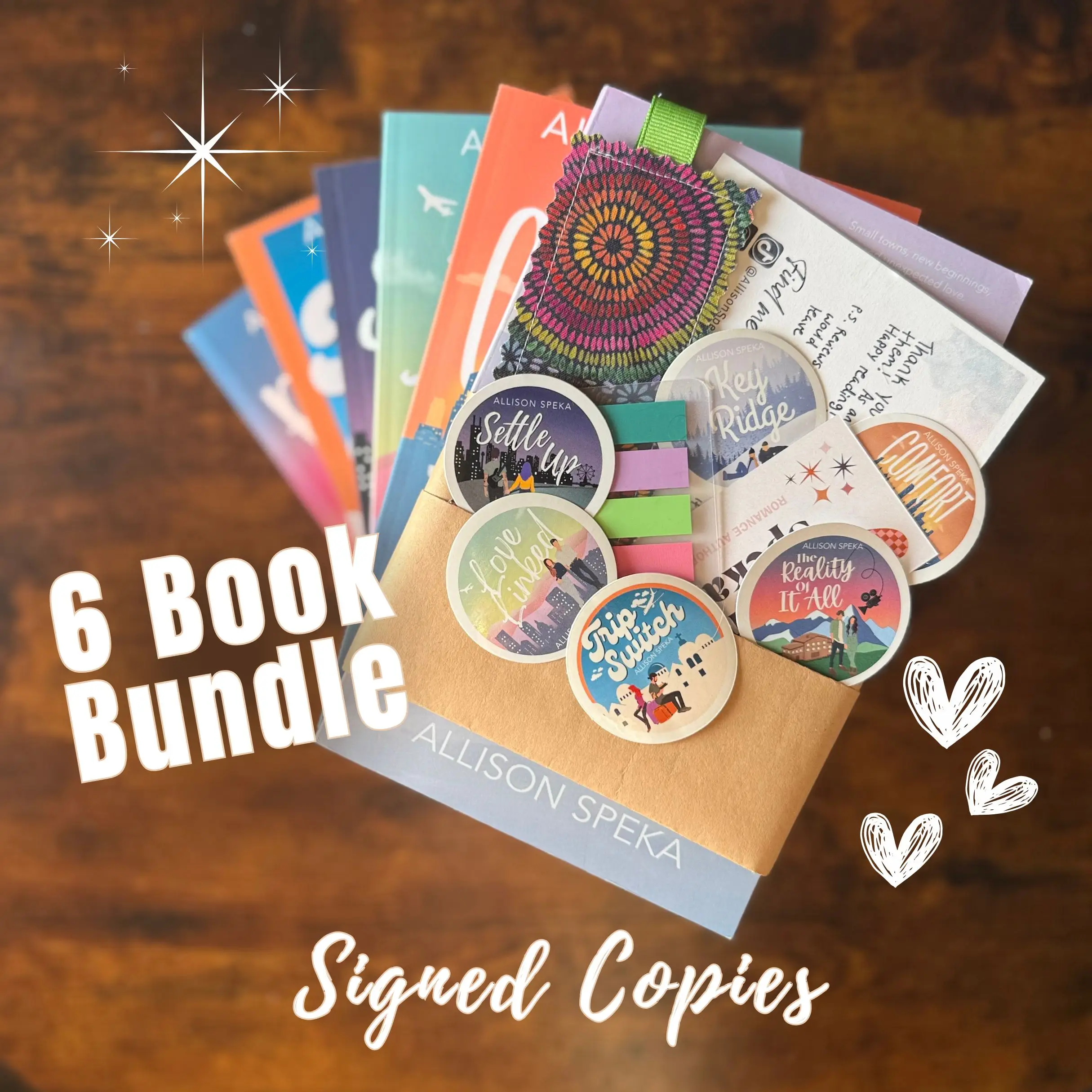 Allison Speka 6 Romance Book Bundle: Signed Paperback Copies