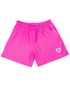 PITCHERS ONLY Youth Pink Training Shorts with Logo Patch - Stylish, Trending Design for Baseball Players