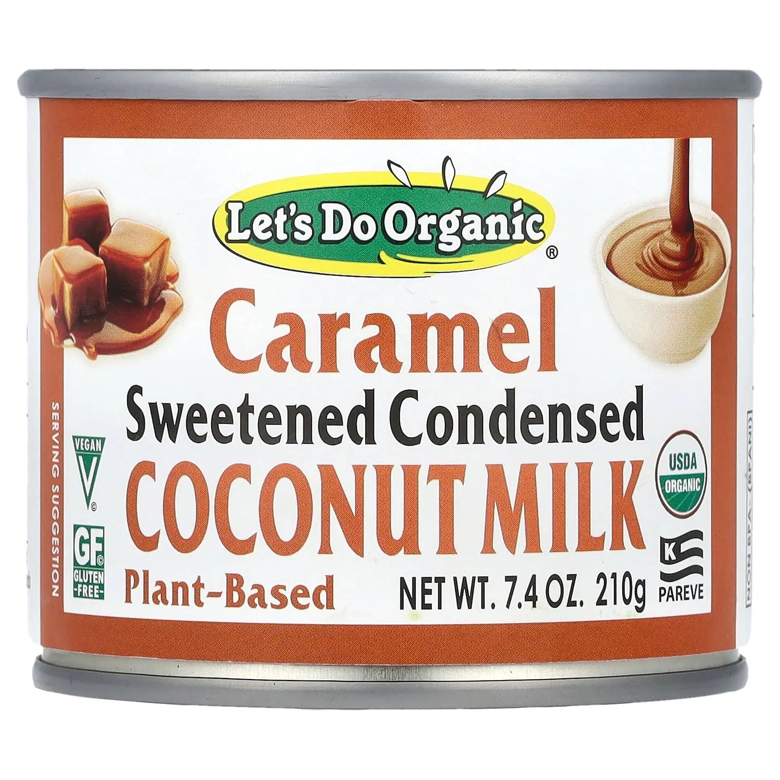 Let's Do Organic®, Sweetened Condensed Coconut Milk, Caramel , 7.4 oz (210 g)