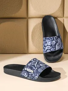Men's Fashion Asymmetrical Sandals, Geometric Pattern, Wide Fit, Composite Leather Upper, PVC Sole, Casual Beach Shoes, Summer Comfort, Soft Cushioned Slippers