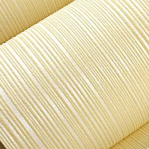 A roll of 20.86*374 inches, available in multiple colors, modern simple vertical striped wallpaper, solid color plain white non-woven fabric for bedroom and living room, non-self-adhesive renovation wallpaper, can be cut, home decoration, requires applyin