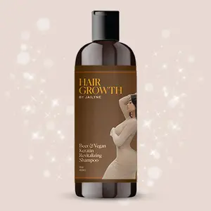 Hair Growth by Jailyne Shampoo – Beer & Vegan Keratin Shampoo with Natural Ingredients for Hair Growth & Health – 16 oz (480ml) Daily Gentle Haircare