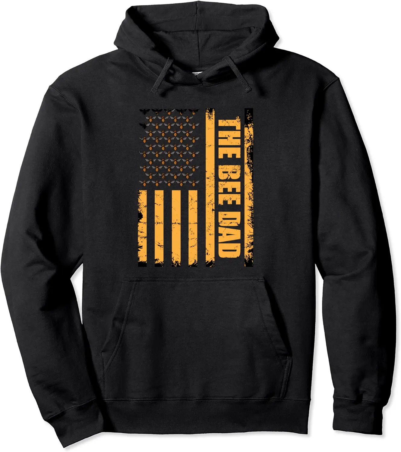 Cute Bee Keeper the Bee Dad American Flag Bee Costume Men Pullover Hoodie - Rivkafia Shop 96B0B7G9H7HN