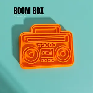 Boombox Cookie Cutter + Stamp