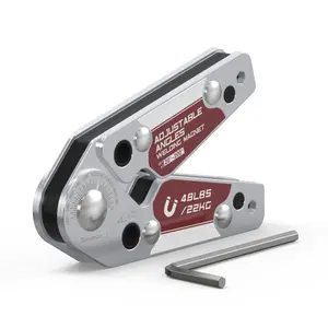 Adjustable Welding Magnet with Angle Scale 20-200 ° |         48LBs Holding Power Magnetic Welding Positioner for Soldering, Metal Fabrication, and Pipe Installation