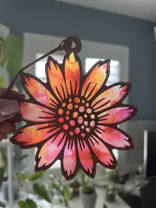 Prickly Sunflower Suncatcher for Sunny Window