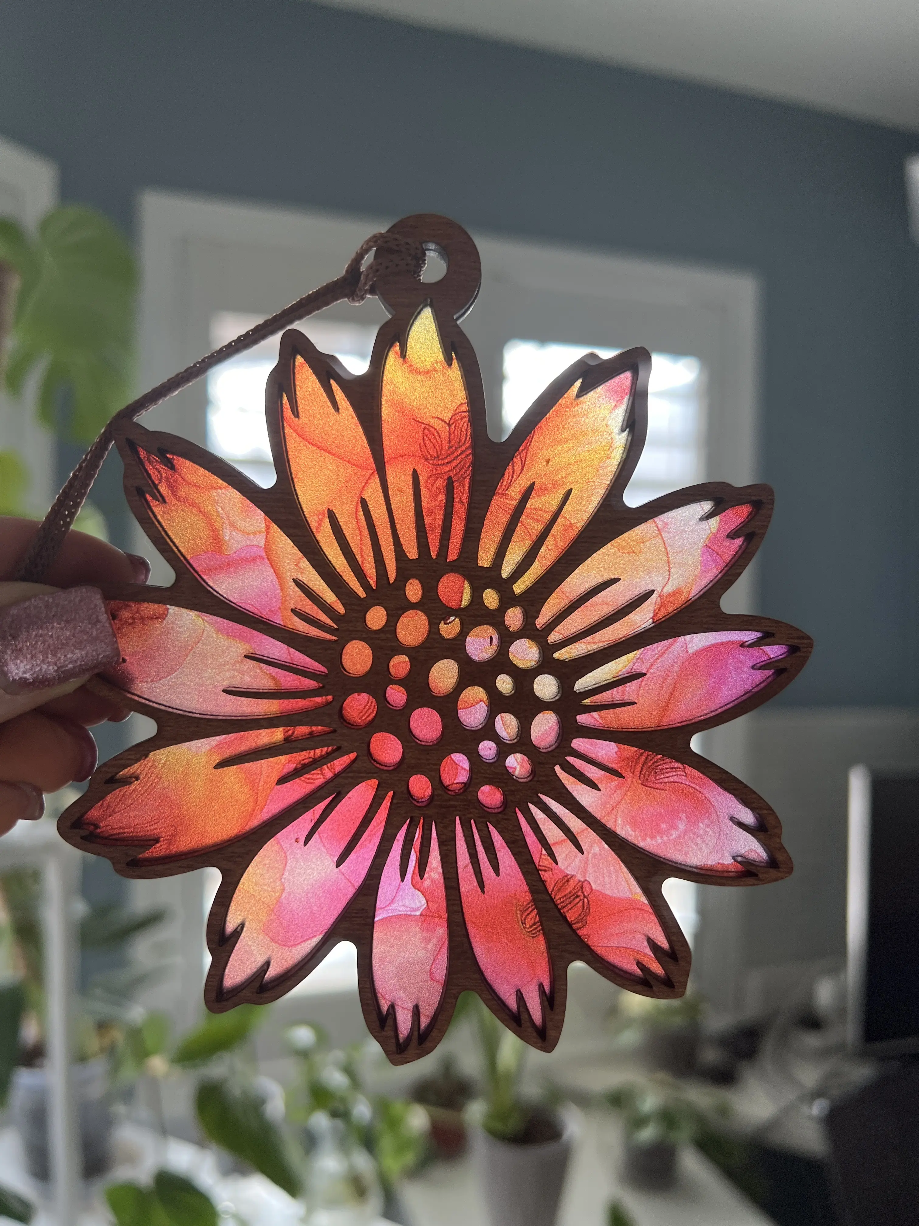 Prickly Sunflower Suncatcher for Sunny Window Prickly Sunflower Suncatcher for Sunny Window