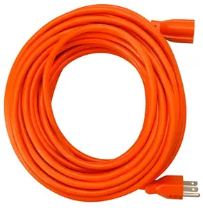 212 MAIN 02309ME 100 ft. Orange Round Vinyl Cord - UL Listed Indoor/Outdoor Home Accessory for Household Large Appliances