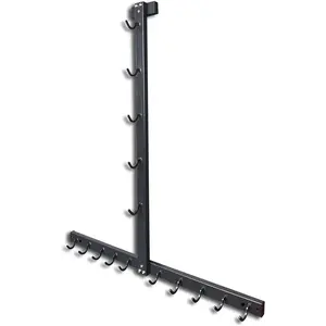 Lat Pull Down Bar Gym Accessory Rack, Lat Pulldown Attachments  Attachment Storage Rack for Mag Grip - Home Gym Fitness Heavy Duty A-Frame Stand