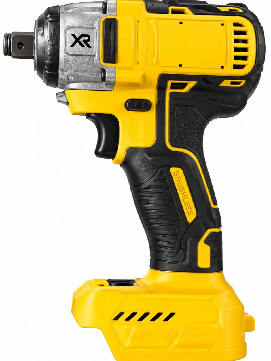 Work Mechanical Brushless Cordless Impact Wrench, High Torque Lithium Electric Wrench for Auto Repair & Construction
