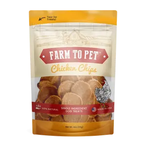 Chicken Chips for Dogs - Healthy, Natural Training Dog Treats Essential Nutrients Low Fat