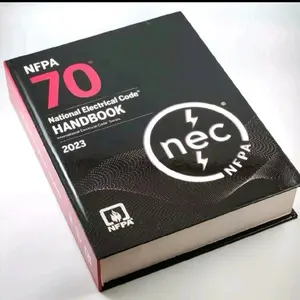 NFPA 70 National Electrical Code (NEC) 2023 Handbook - Physical Printed Hardcover Book, English, Electrical Safety Regulations Resource for Education & Schooling Textbook Use