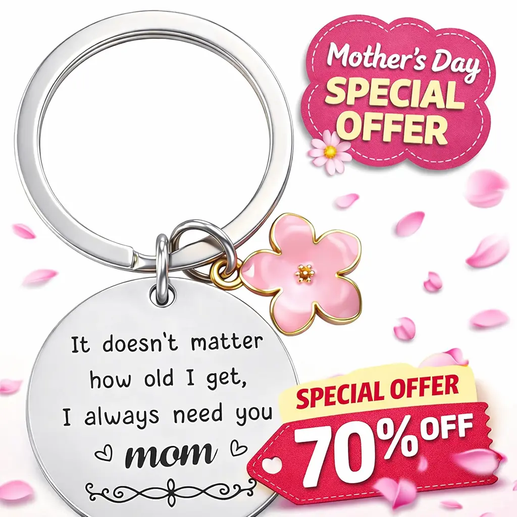 Mothers Day Gift for Mom from Daughter Son, Mom Birthday Gifts Mom Keychain, Valentines Day Christmas Gift for Moms, Happy Mothers Day Presents Mother Gift