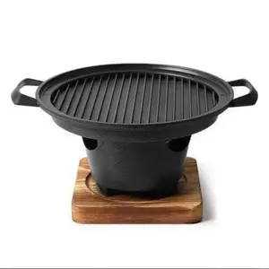 Round, Smokeless Tabletop Hibachi Grill