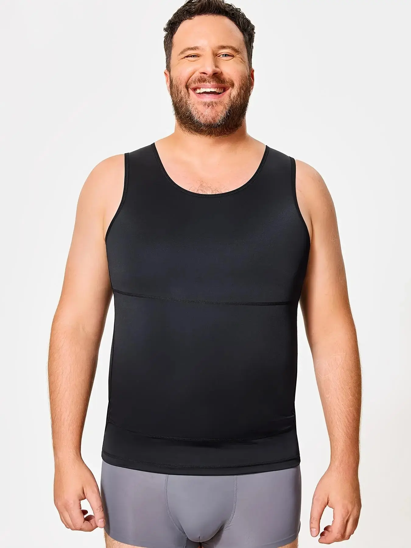 **Compression Vest Body Shaper Tank Top Crew Neck Workout Undershirt 2026**