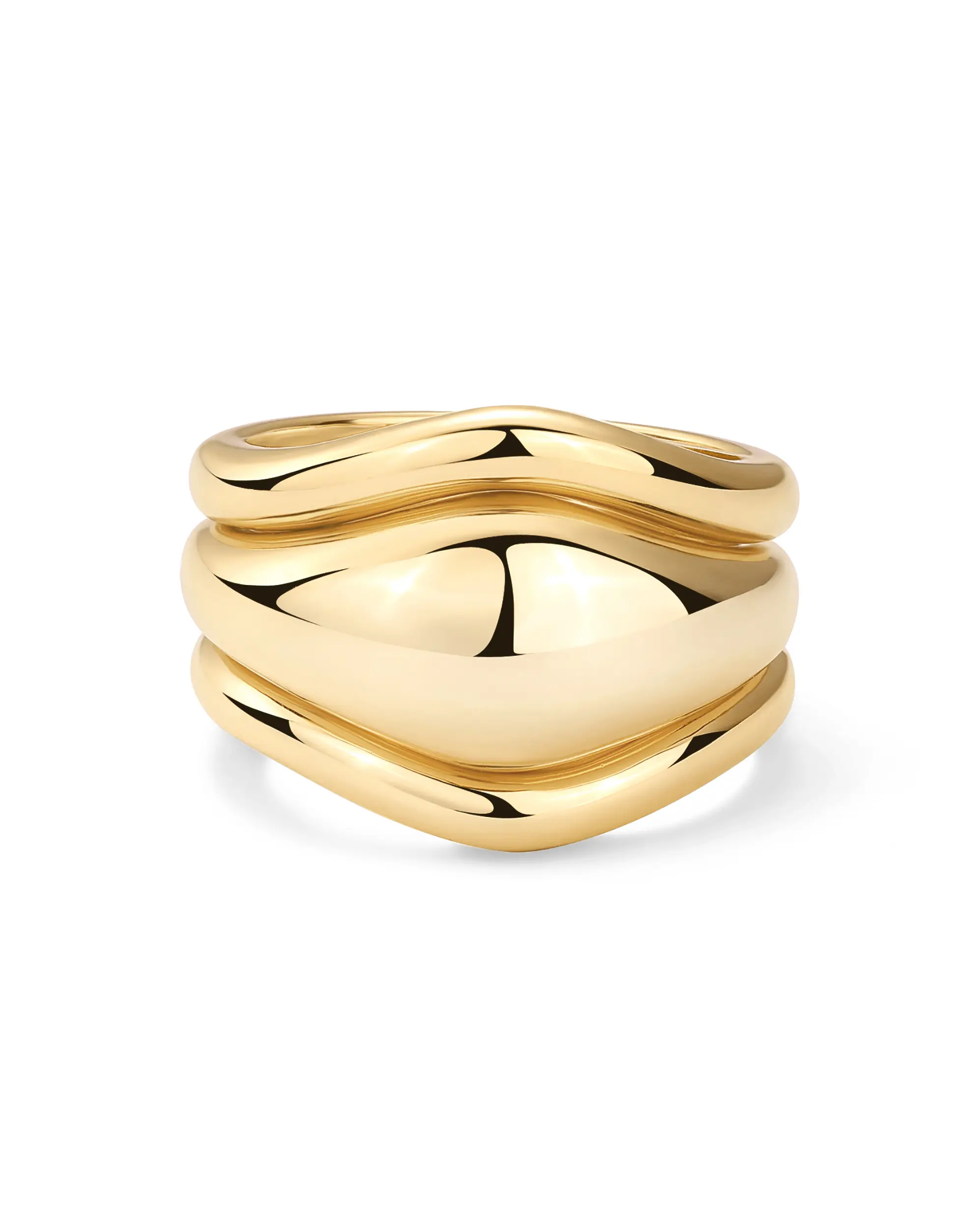 PAVOI 14K Gold Plated Stackable Rings Set for Women - 3 Chunky Statement Rings Pack - Stackable Bands Set PAVOI 14K Gold Plated Stackable Rings Set for Women - 3 Chunky Statement Rings Pack - Stackable Bands Set