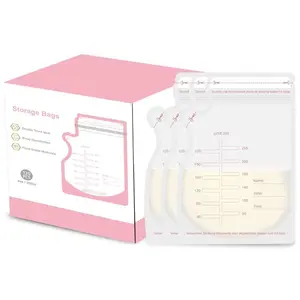 120Pcs Breastmilk Storage Bags, BPA-Free 8oz/250ml Breast Milk Storing Bags with Pour Spout, Self-Standing Leakproof Milk Freezer Storage Pouches for Breastfeeding Mothers